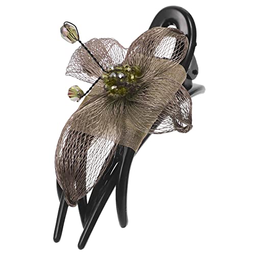 SAFIGLE Handgefertigter Kupferdraht Haarclip mit Blütenmotiv für Damen Haarschmuck Accessoire für Hochzeiten Partys Vielseitig Einsetzbar für Verschiedene Haartypen von SAFIGLE