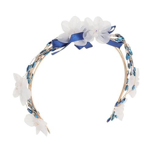 SAFIGLE Handgefertigtes Braut Haaraccessoire Soft Clay Leaves Weißer Schmuck Haarschmuck Hochzeits Stirnband Für Braut Frisuren von SAFIGLE