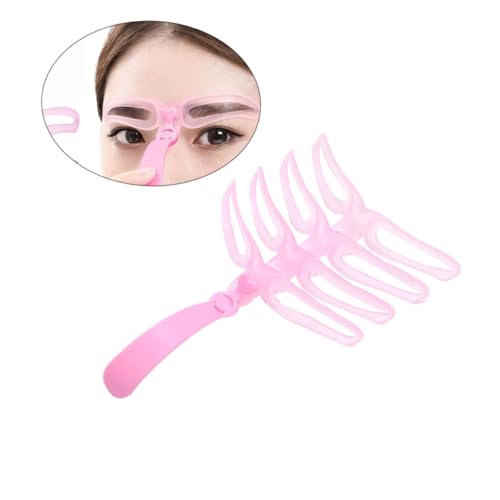 SAFIGLE Handliches Augenbrauen Schablonen mit Wiederverwendbaren Formen Präzises DIY Make Up Tool für Natürliche Volle und Definierte Brauen Geeignet für Frauen Einfaches Styling zu Hause von SAFIGLE