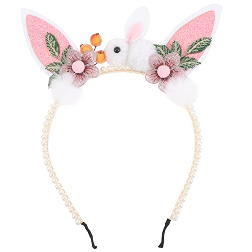 SAFIGLE Hasenohren Haarreif Plüsch Bunny Ohr Stirnband für Ostern Partys und Cosplay Haarschmuck für Damen für Kostüme und Tägliches Styling von SAFIGLE