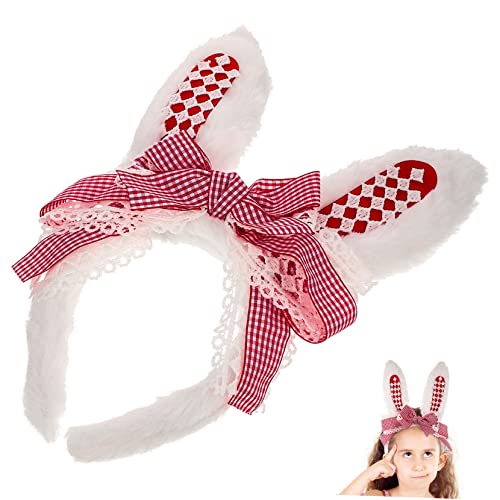 SAFIGLE Hasenohren Stirnband Plüsch Lange Kaninchenohren Haarband Cosplay Zubehör Für Mottoparty Karneval Weihnachten Partys von SAFIGLE