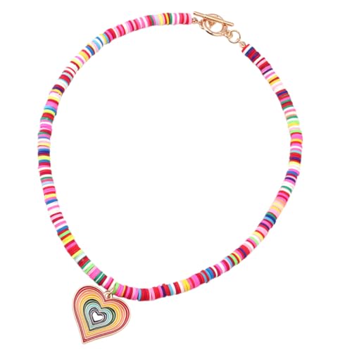 SAFIGLE Halskette Frauen Herz Anhänger Perlendesign Schlüsselbeinkette Damen Halsschmuck Für Hochzeit Geburtstag Geschenk Personalisiert von SAFIGLE