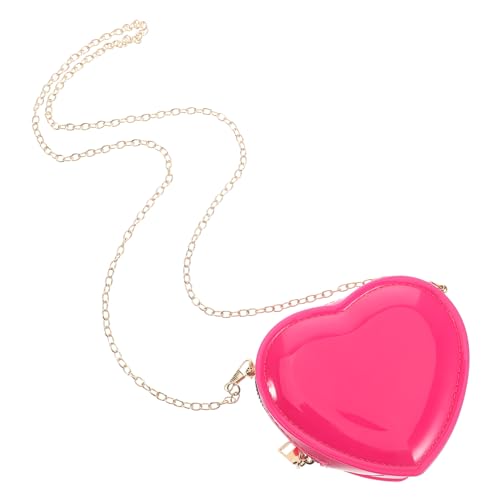 SAFIGLE Herzförmige Minitasche für Damen Süße Reißverschlusstasche Vielseitig Einsetzbar für Münzen Lippenstift und Kleine Dinge für Reisen und Alltag von SAFIGLE