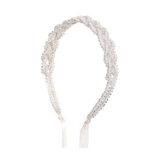 SAFIGLE Hochzeit Brautkopfschmuck Mit Perle Verzierung Braut Stirnband Kopfbedeckung Für Frauen Mädchen Bräute Und Brautjungfern Bei Besonderen Anlässen Wie Hochzeiten von SAFIGLE