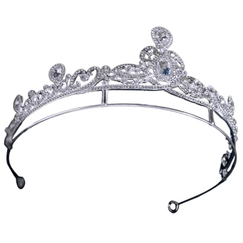 SAFIGLE Hochzeit Tiara Krone für Damen Haarschmuck für Braut Geburtstagsfeier und Besondere Anlässe Silberne Krone für Luxuriöse Haarkrone von SAFIGLE