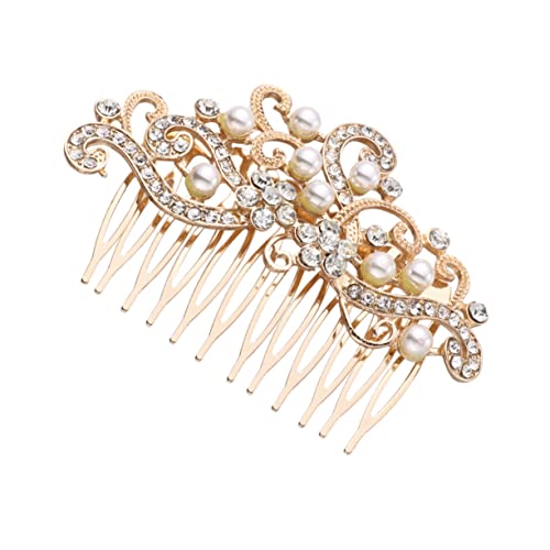 SAFIGLE Hochzeitskopfschmuck Haarschmuck Für Die Braut Kleid Perlenstirnbänder Für Frauen Haarnadeln Für Die Braut Kopfbedeckungen Vintage Hair Accessoires Braut Hochzeit Haarrebe Golden SAFIGLE Hochzeitskopfschmuck Haarschmuck Für Die Braut Kleid Perlenstirnbänder Für Frauen Haarnadeln Für Die Braut Kopfbedeckungen Vintage Hair Accessoires Braut Hochzeit Haarrebe Golden von SAFIGLE
