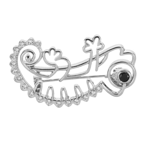 SAFIGLE Hohler Vintage Chamäleon Anstecker Brosche für Anzug Hemd Modisches Tier-design Stabile Nadelsicherung Leichter Schmuck für Jacken Mäntel Schals Unisex Party Alltagsmode von SAFIGLE