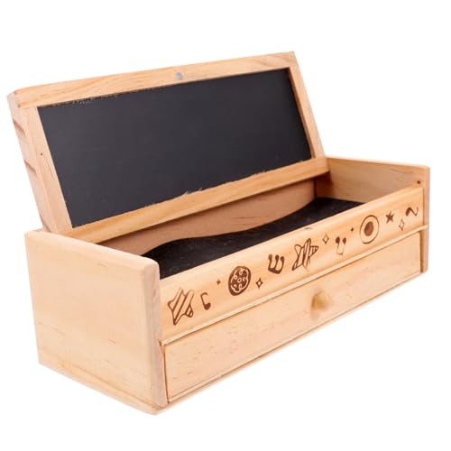 SAFIGLE Holz Federmäppchen mit Doppeltem Fach Tragbare Stiftebox für Schüler Multifunktionaler Bleistifthalter zur Schreibtischorganisation Praktisches Schüler Federtasche Zubehör SAFIGLE Holz Federmäppchen mit Doppeltem Fach Tragbare Stiftebox für Schüler Multifunktionaler Bleistifthalter zur Schreibtischorganisation Praktisches Schüler Federtasche Zubehör von SAFIGLE