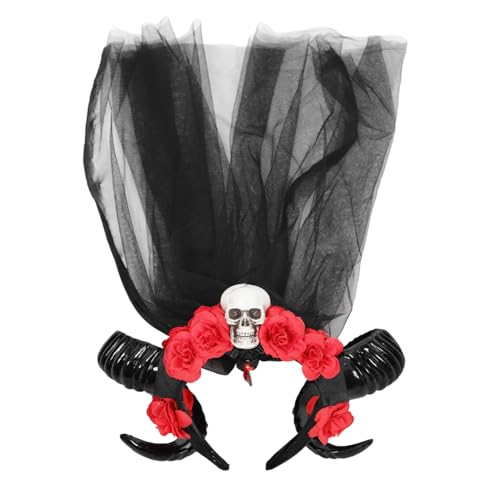 SAFIGLE Horn-stirnband Aus Kunststoffhörnern Für Halloween-haarreifen Festival-kopfschmuck Haar-accessoires Party-kopfschmuck Aus Schafshörnern Halloween-kopfschmuck Langlebig Und von SAFIGLE