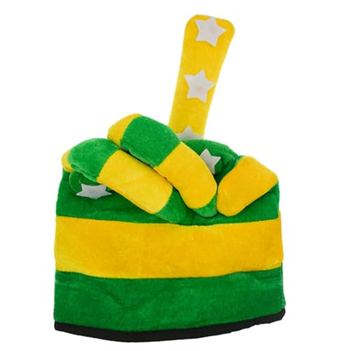 SAFIGLE Festlicher Hut Für St Patrick's Day Mit Gestreiftem Fingerhut-design Als Partyaccessoire Für Festivals Und Feiern Atmosphäre Zu Erhellen von SAFIGLE