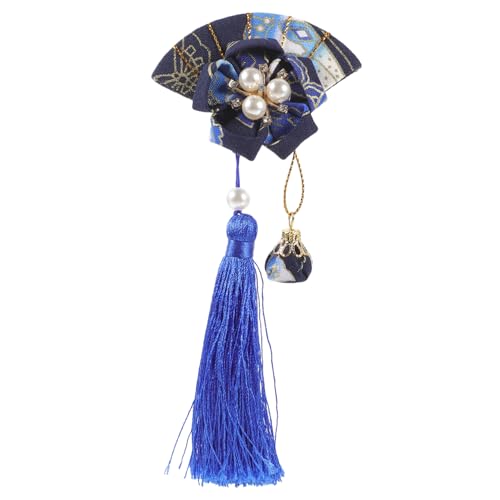 SAFIGLE Japanische Haarklammer mit Quaste Traditionelles Haaraccessoire für Frauen Handgefertigte Kopfbedeckung für Festivals und Cosplay Elegantes Design für Hochzeiten und Besondere von SAFIGLE