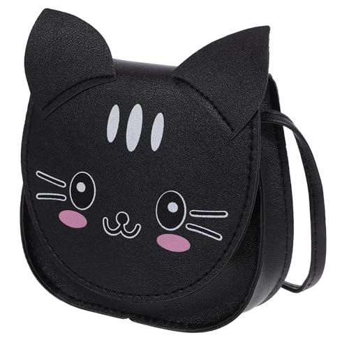 SAFIGLE Katzen Geldbörse Umhängetasche für Mädchen Cartoon Stil PU Ledertasche Süße Kleiner Geldbörse für Teenager und Vorschulkinder Praktische Crossbody Tasche mit Ausreichend Stauraum von SAFIGLE