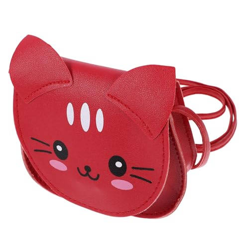 SAFIGLE Katzenförmige Umhängetasche für Teenager Niedliche PU Handtasche Kleine Crossbody Bag für Mädchen für Alltag und Partys Rote Cartoon Design SAFIGLE Katzenförmige Umhängetasche für Teenager Niedliche PU Handtasche Kleine Crossbody Bag für Mädchen für Alltag und Partys Rote Cartoon Design von SAFIGLE