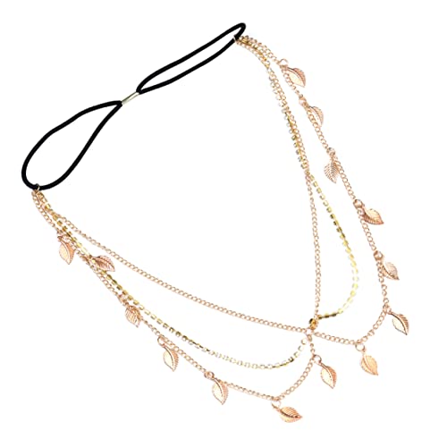 SAFIGLE Strass Stirnband Kopf Kette Schmuck Legierung Kopfschmuck Haarband Für Frauen Retro Design Party Hochzeit von SAFIGLE