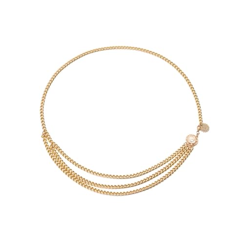 SAFIGLE Kettengürtel für Damen Verstellbare Taillenkette Goldene Bauch und Körperkette für Sommerkleider und Bikinis für Besondere Anlässe und Alltag SAFIGLE Kettengürtel für Damen Verstellbare Taillenkette Goldene Bauch und Körperkette für Sommerkleider und Bikinis für Besondere Anlässe und Alltag von SAFIGLE