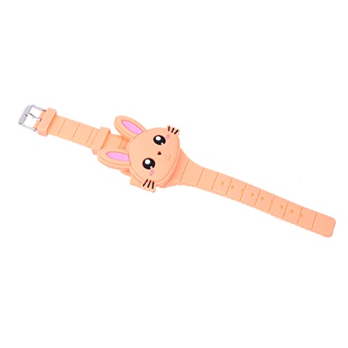 SAFIGLE Kinder beobachten Spielzeug Uhren für Kinder Spielzeug für Kaninchen led Armbanduhr kinderuhren Kinderspielzeug Kaninchenspielzeug Cartoon-Uhr Uhrenspielzeug aus Silikon Hase von SAFIGLE