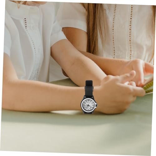 SAFIGLE Kinderuhr Frauen schauen zu Mädchenuhr Uhren für Mädchen Kinder schauen zu Junge Uhr Geschenke Geschenk ansehen Geschenk für Kinder Trend Anschauen Studentenform Damen Silikon Weiß von SAFIGLE