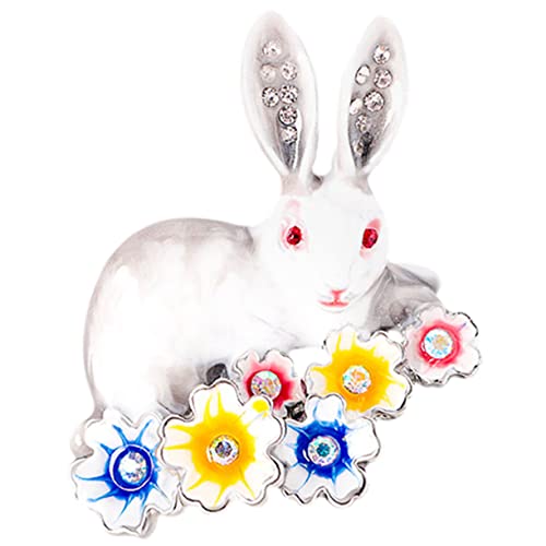 SAFIGLE Charmante Hasenbrosche Modische Brosche Aus Legierung Für Frauen Osterhasen- von SAFIGLE