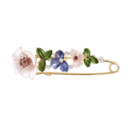 SAFIGLE Blumennadel Pin-schmuck Weihnachts-anstecknadel Rosa Umhang Weihnachtsblumenbrosche Rosa Brosche Kleidungsbrosche Blumenstrauß Brosche Mantelnadel Combo-platte Erdfarben Fräulein von SAFIGLE