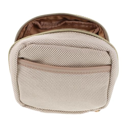 SAFIGLE Kleine Reise-Make-up-Tasche aus Robustem Polyester mit Mehreren Fächern und Reibungslosem Reißverschluss Kompakter Organizer für Kosmetik und Pflege Unterwegs von SAFIGLE