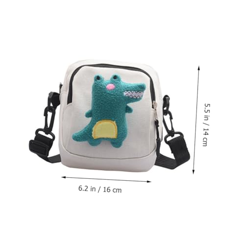 SAFIGLE Kleine Umhängetasche Damen Dinosaurier Muster Canvas Messenger Tasche Kleiner Handytasche Für Alltag Shopping Reisen Schultertasche Mit Reißverschluss von SAFIGLE
