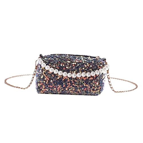 SAFIGLE Kleine Umhängetasche mit Kettenriemen für Damen Schultertasche Pailletten und Perlen für Kosmetik und Alltagsgebrauch SAFIGLE Kleine Umhängetasche mit Kettenriemen für Damen Schultertasche Pailletten und Perlen für Kosmetik und Alltagsgebrauch von SAFIGLE