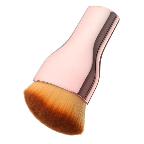 SAFIGLE Kleiner Foundation Pinsel Rosegold Flüssige Make Up Grundierungspinsel Kompakt Weich Nylon für Präzises und Natürliches Finish Damen Reise Make Up Werkzeug von SAFIGLE