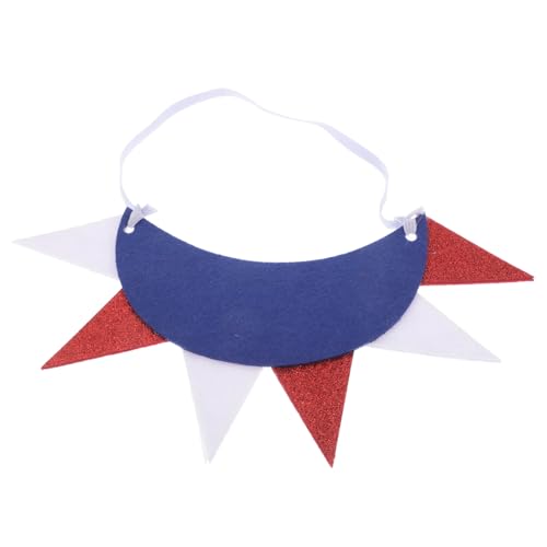 SAFIGLE Kopfschmuck zum Unabhängigkeitstag patriotisch Unabhängigkeitstag Kopfschmuck Nationalfeiertag Haarschmuck Freiheitsstatue Haarschmuck Lustiger Hut vierte juli zubehör Vlies von SAFIGLE
