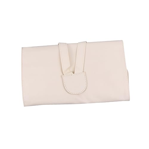 SAFIGLE Kosmetiktasche Aus Pu Für Pinsel Und Make-up Tragbar Organizer Für Und Reise Beige von SAFIGLE