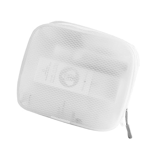 SAFIGLE Kosmetiktasche Eva Make up Netztasche Mit Reißverschluss Für Damen Tragbare Reise Kulturtasche Quadratisch Für Kosmetik Und Schreibwaren Transparent von SAFIGLE