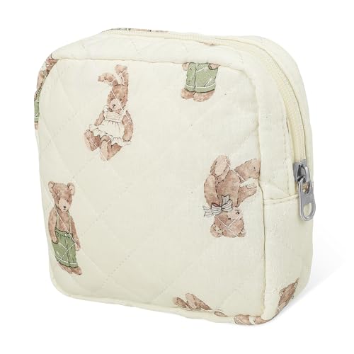 SAFIGLE Schminkbeutel Aus Polyester Für Damen Mit Reißverschluss Make-up-Organizer Zum Aufbewahren Von Schönheitsprodukten Kleiner Schminkbeutel Für Handtasche Vielseitige von SAFIGLE