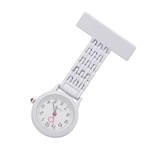 SAFIGLE Krankenschwester Uhr taschenuhr Medical Watch Koreanische Version Geschenke für Ärzte Digitaluhr Damenuhren tragbare Schwesternuhr Pflege Anschauen Broschenkette Stift Fräulein rot von SAFIGLE