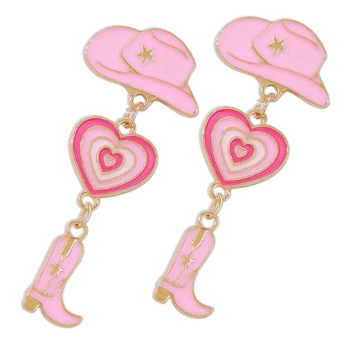 SAFIGLE Kreative Cowgirl Ohrringe Damen Hängend Mehrschichtig Leicht Komfortabel Modischer Ohrschmuck Für Mädchen Party Reise Shopping von SAFIGLE