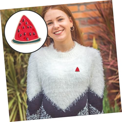 SAFIGLE Kreative Wassermelonen Brosche aus Niedliche Anstecknadel Modischer Schmuck für Damen für Partys Feiern für Familie und Freunde von SAFIGLE