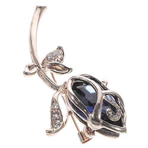 SAFIGLE Kristallglas Brosche mit Strassverzierung Leichte Dekorative Anstecknadel für Damen Eleganter Schmuck für Kleidung und Taschen Perfektes Muttertag von SAFIGLE