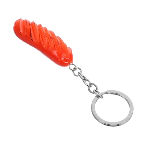 SAFIGLE Handgemachte Simulation Lebensmittel Schlüsselanhänger Realistische Gefälschte Hot Dog Wurst Schlüsselanhänger Für Küche Tasche Party von SAFIGLE