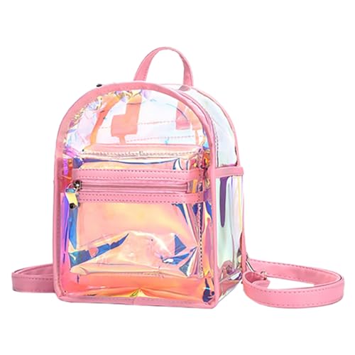 SAFIGLE Kunststoff-Rucksack Für Mädchen Schillernde Tasche Make-up-Rucksack Kompakt Und Geeignet Für Schule Reisen Und Partys von SAFIGLE