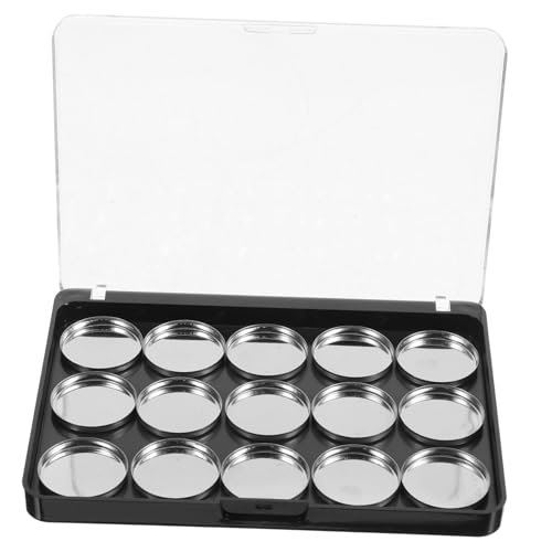 SAFIGLE Leere Magnetische Lidschattenpalette Fächer DIY Kosmetikpalette für Frauen Tragbar Robust Sicher zum Individuellen Befüllen von Lidschatten Lippenstift von SAFIGLE
