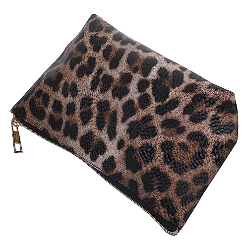 SAFIGLE Leopard-Kosmetiktasche Beutel Machen Brautjungfer Mini Farbe Make -up -Tasche für Frauen Make-up-Tasche Reisen Parfümtasche kleine Kulturtasche Damen Reise-Make-up-Tasche PU-Leder von SAFIGLE