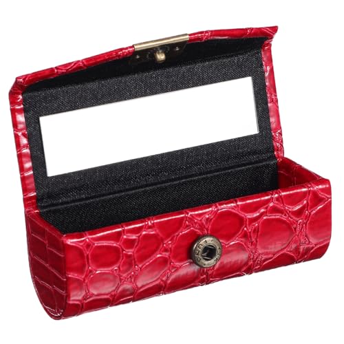 SAFIGLE Lippenstifthalter Für Damen Mit Spiegel Kompaktes Lippenstiftetui Aufbewahrungsetui Für Lippenstift Und Lipgloss Leicht Und Sicherer Verschluss Organizer Für Handtasche von SAFIGLE