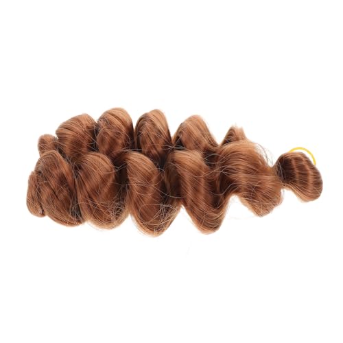 SAFIGLE Lockige Geflochtene Haarverlängerung Für Frauen Leichte Haarverlängerung Haarteil Für Vielseitiges Styling Perückenversorgung Für Verschiedene Anlässe von SAFIGLE