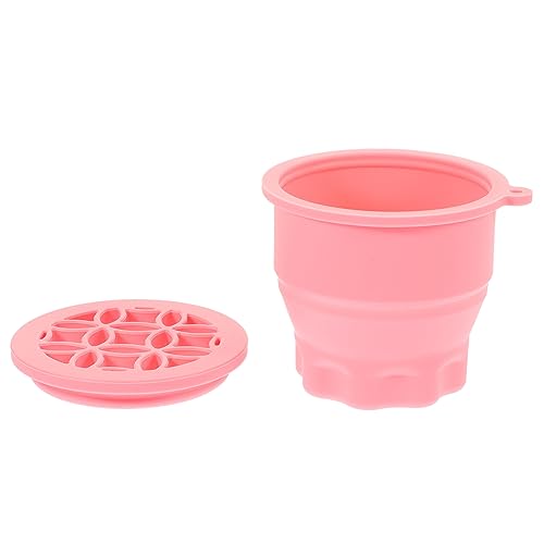 SAFIGLE Make Up Pinsel Reinigungsbecher Aus Silikon Faltbare Reinigungsschale Für Effektive Und Schonende Pinselreinigung Wiederverwendbar Kompakt Und Praktisch Für Lidschatten von SAFIGLE