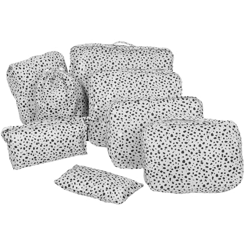 SAFIGLE Make-up-Organizer-Taschen-Set 8-teilig Tragbar Reise-kulturtasche Reißverschluss Aufbewahrungstasche Für Mädchen Kompakt Für Schulausflüge von SAFIGLE