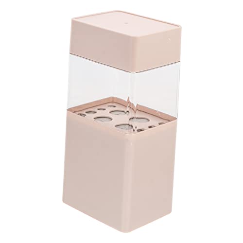 SAFIGLE Make up Pinsel Eimer Mit Deckel Kosmetik Organizer Für Augenbrauenstifte Transparent Kunststoff Für Schminktisch Und Badezimmer von SAFIGLE