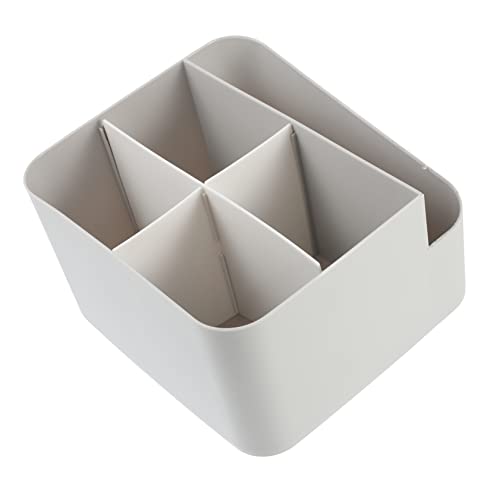 SAFIGLE Makeup Organizer für Multifunktionale Kosmetik Aufbewahrungsbox mit Fächern für Schreibtisch Langlebig und Transparent zur Ordnung von Make Up und Schreibutensilien von SAFIGLE