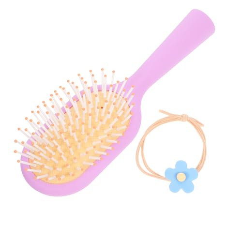 SAFIGLE Massagekamm Entspannungshaarpinsel Haarkämme für Frauen Entwirrer kleine Haarbürste Mini Stylingbürste Haarstyling -Werkzeuge Bürste für Haare pp Violett von SAFIGLE
