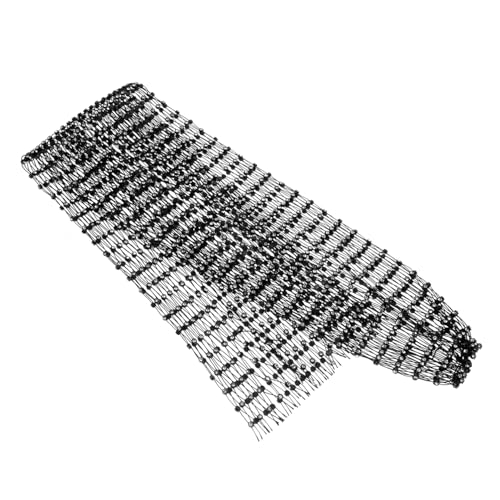 SAFIGLE Mesh Haartuch Mit Strass Für Frauen Elegantes Kopfband Für Partys Hochzeiten Und Alltag Atmungsaktiv Und Passt Zu Jedem Stil von SAFIGLE
