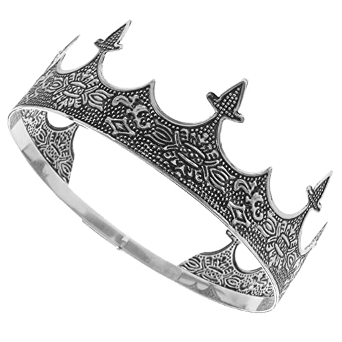 SAFIGLE Metallkrone Prinzkrone Königskrone Krone Für Erwachsene Männer Tiara-krone Retro -krone Für Männer Mittelalterliche Kronen Tiaras Party-kopfschmuck Stirnband Kronmänner Königlich von SAFIGLE