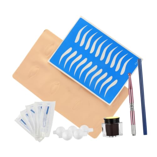 SAFIGLE Microblading Rundkopfstift Übungshaut Und Ring Für Augenbrauenstift Stickanleitungs-stift Mikroblading von SAFIGLE