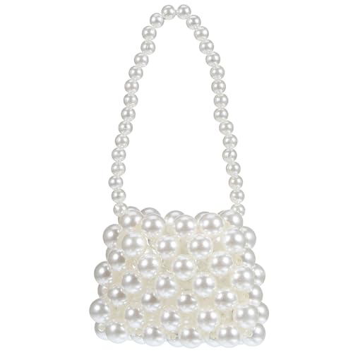 SAFIGLE Perlentasche Damen Kleiner Perlenhandtasche Kleine Perlen Clutch Geldbörse mit Schultergurt für Frauen und Mädchen Multifunktional für Reisen Einkaufen Fotografieren Robustes Material von SAFIGLE